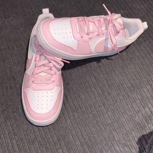 Nike White and Pink Sneakers